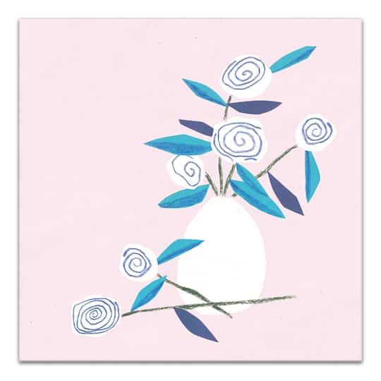 Paper Flowers 24" x 24" Canvas Wall Art